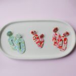 boucles d'oreilles colorées uniques saboom