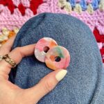 Boucles d'oreilles colorées rose orange funky idée cadeau saboom