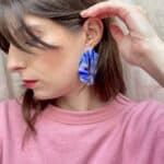 boucles d'oreilles colorées bleu saboom