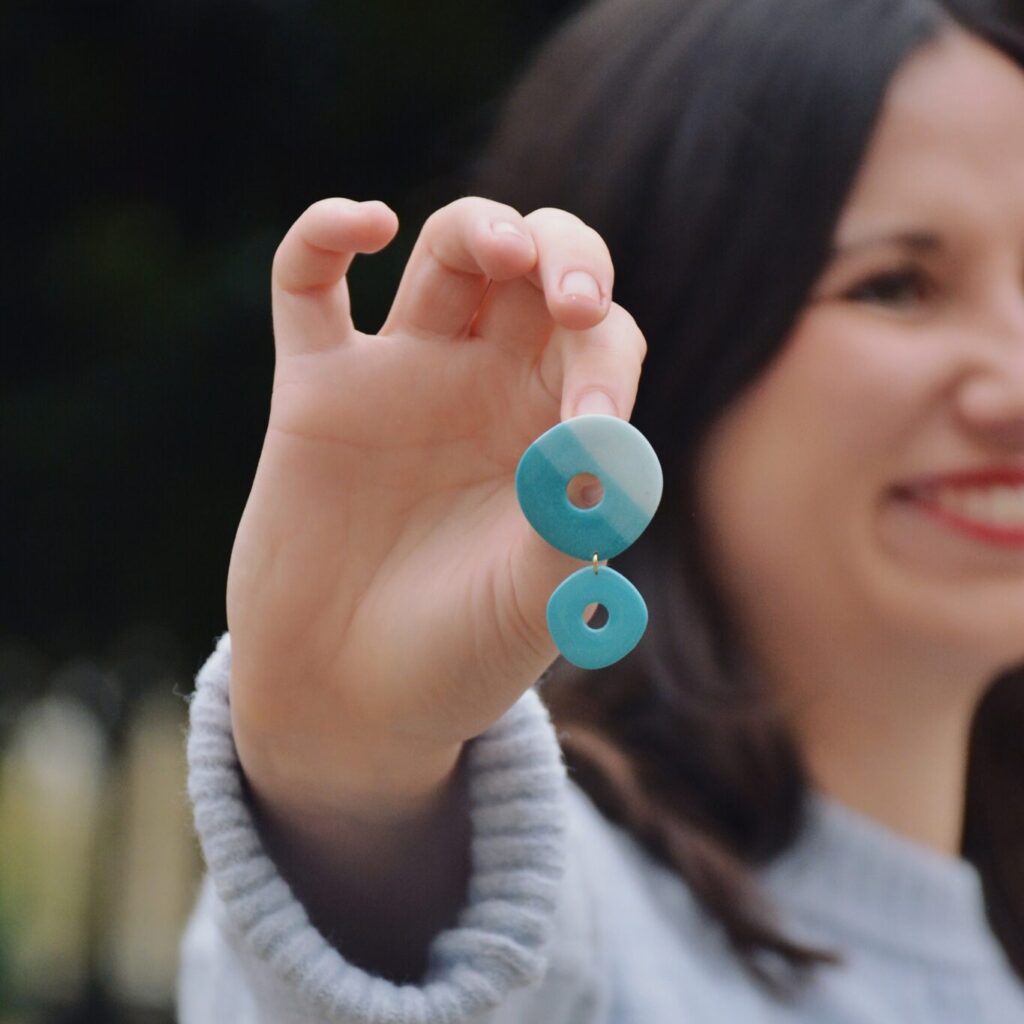 Boucles d’oreilles Rita – Bleu