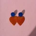 boucles d'oreilles colorées paillettes saboom