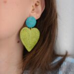 boucles d'oreilles colorées paillettes saboom