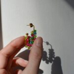 boucles d'oreilles colorées Saboom