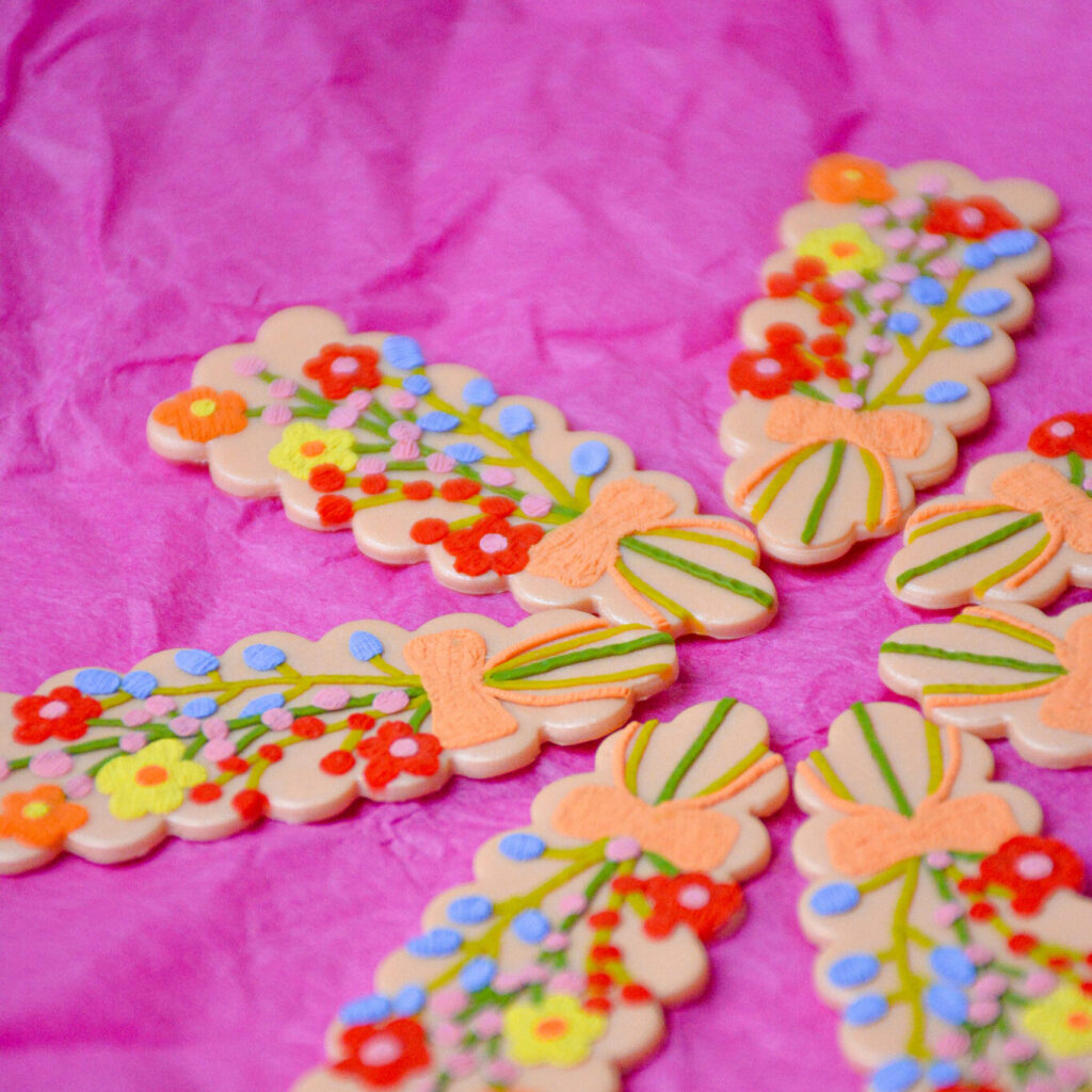 Barrette – bouquet champêtre
