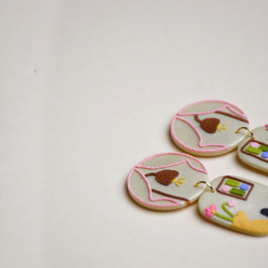 A la fenêtre boucles d'oreilles Saboom