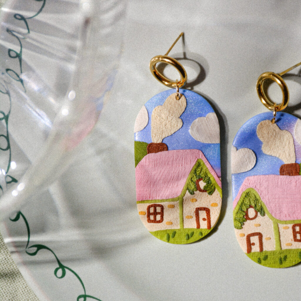 La Maison boucles d'oreilles Saboom