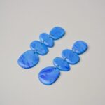 Boucles d'oreilles colorées Saboom Gemma bleu