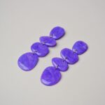 Boucles d'oreilles colorées Saboom Gemma violet