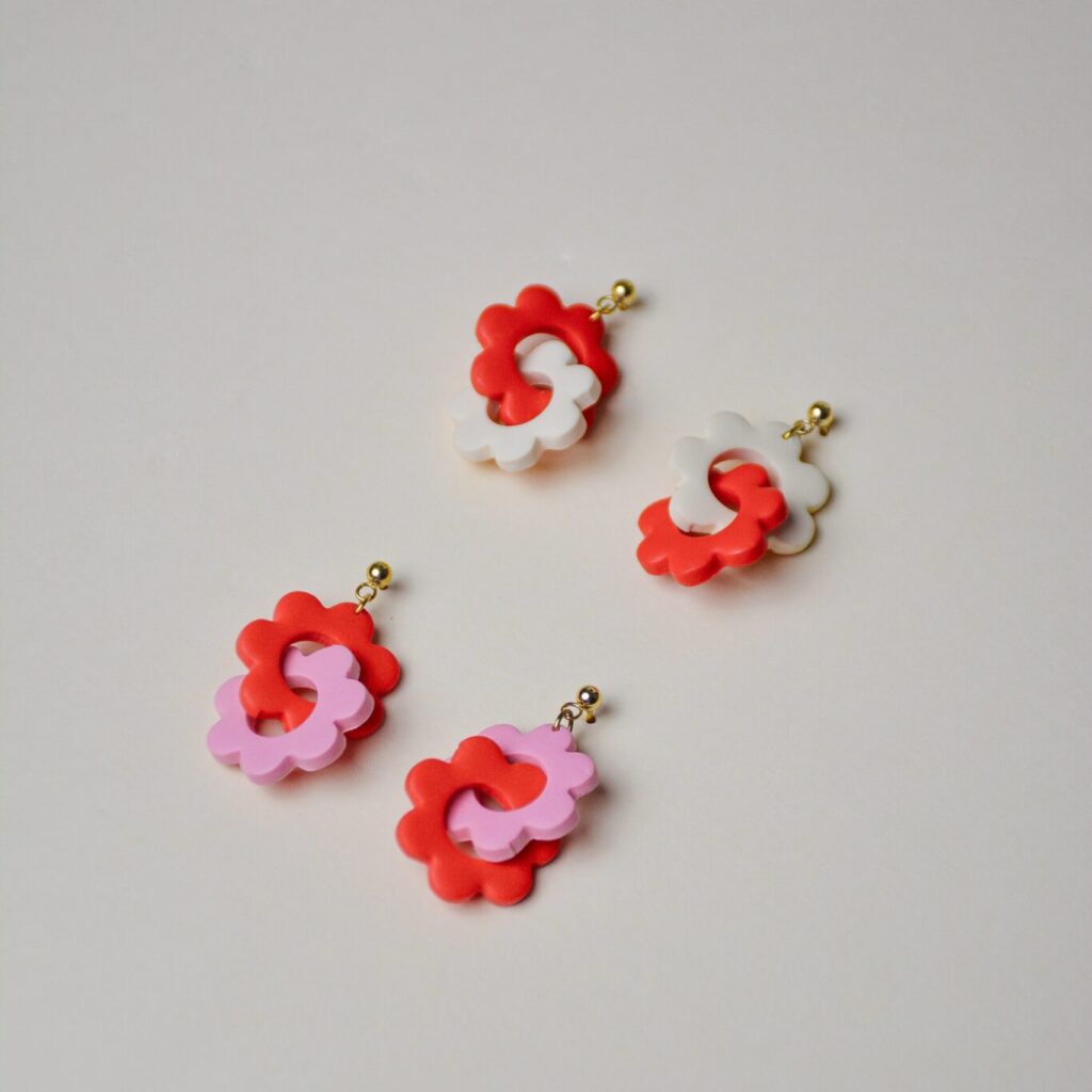 Boucles d&rsquo;oreilles – Lili (unies)