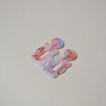 Boucles d'oreilles colorées nacrées Saboom Charlotte multicolore