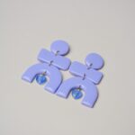 Boucles d'oreilles lila Saboom Alice