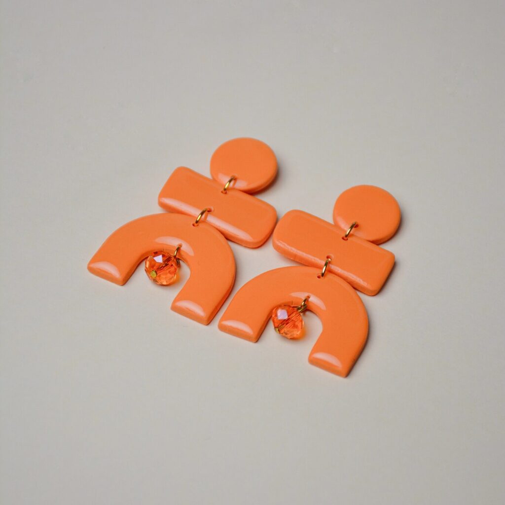 Boucles d'oreilles orange Saboom Alice