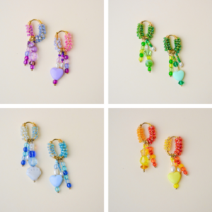 Boucles d'oreilles perles (4 couleurs)