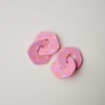 boucles d'oreilles colorées Saboom Chloé rose