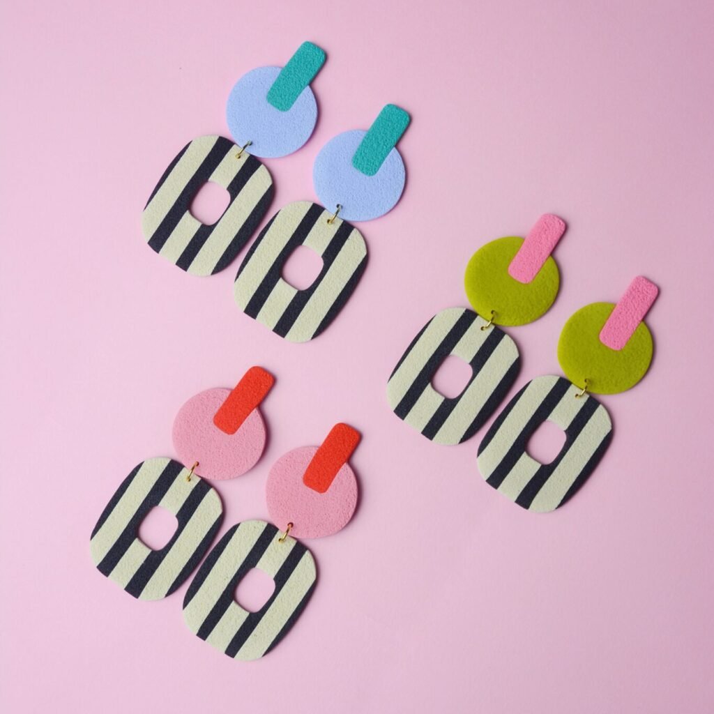 boucles d'oreilles colorées Saboom Ninon