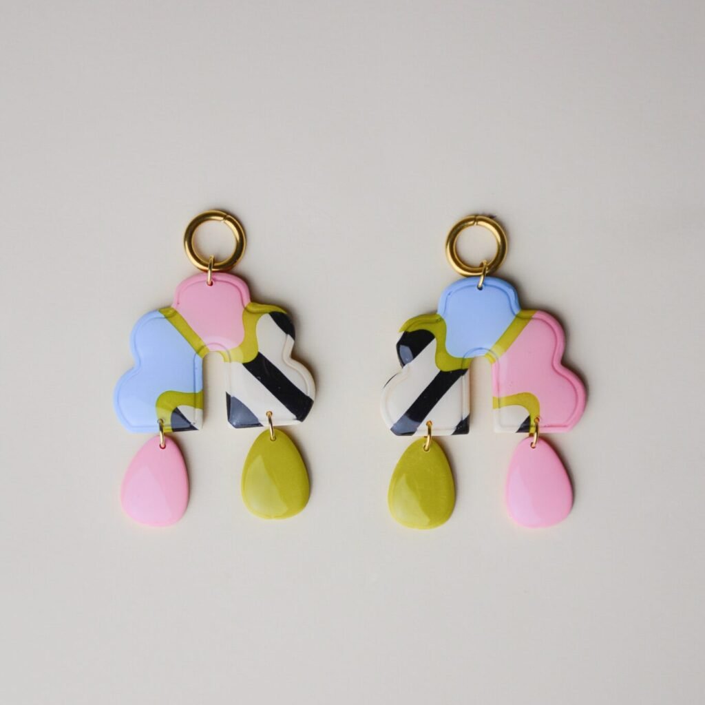 boucles d'oreilles colorées Saboom Victoria