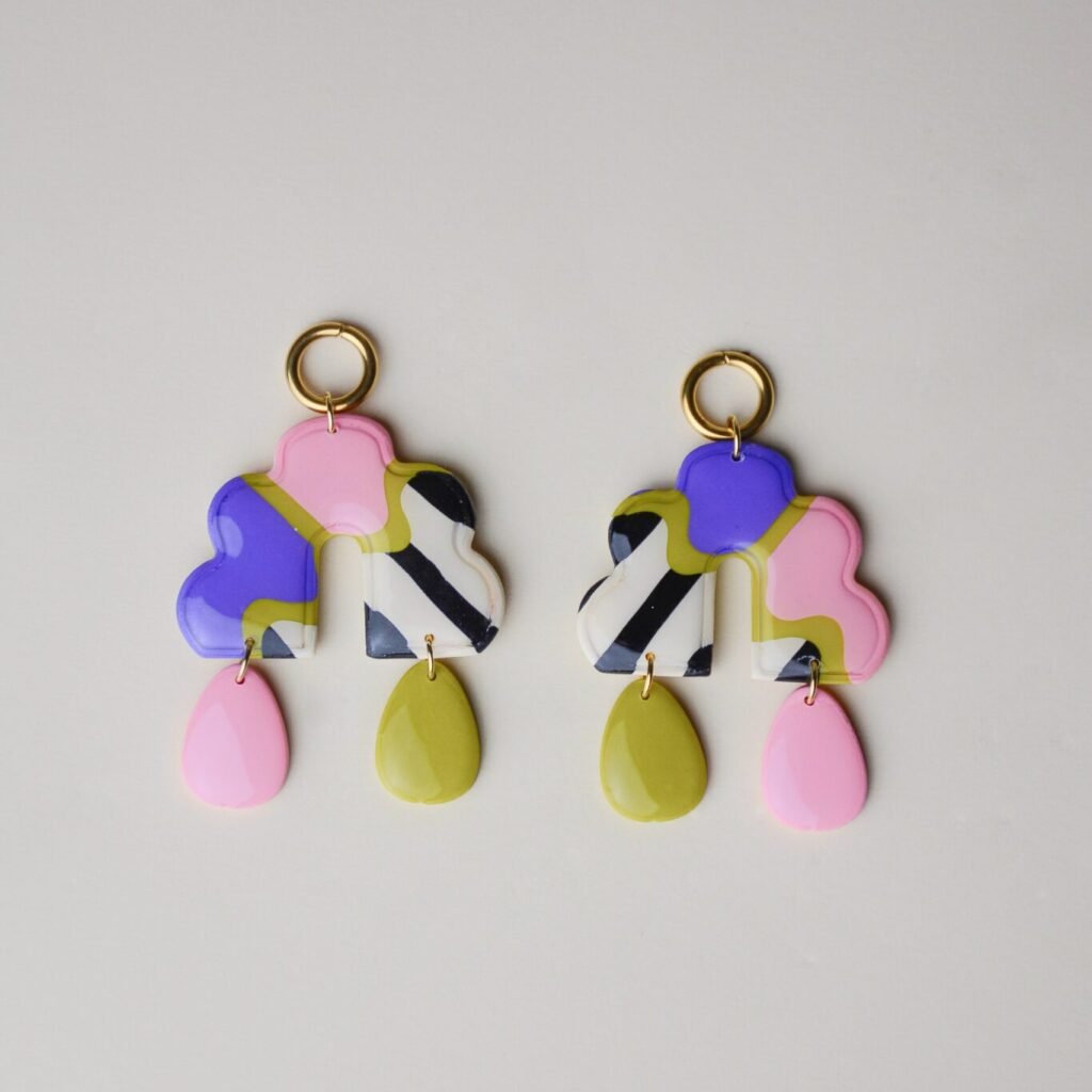 boucles d'oreilles colorées Saboom Victoria